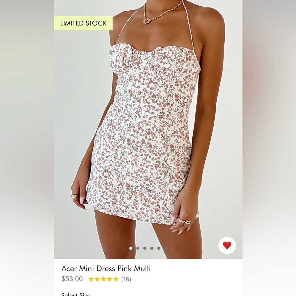 Princess Polly mini acer dress
